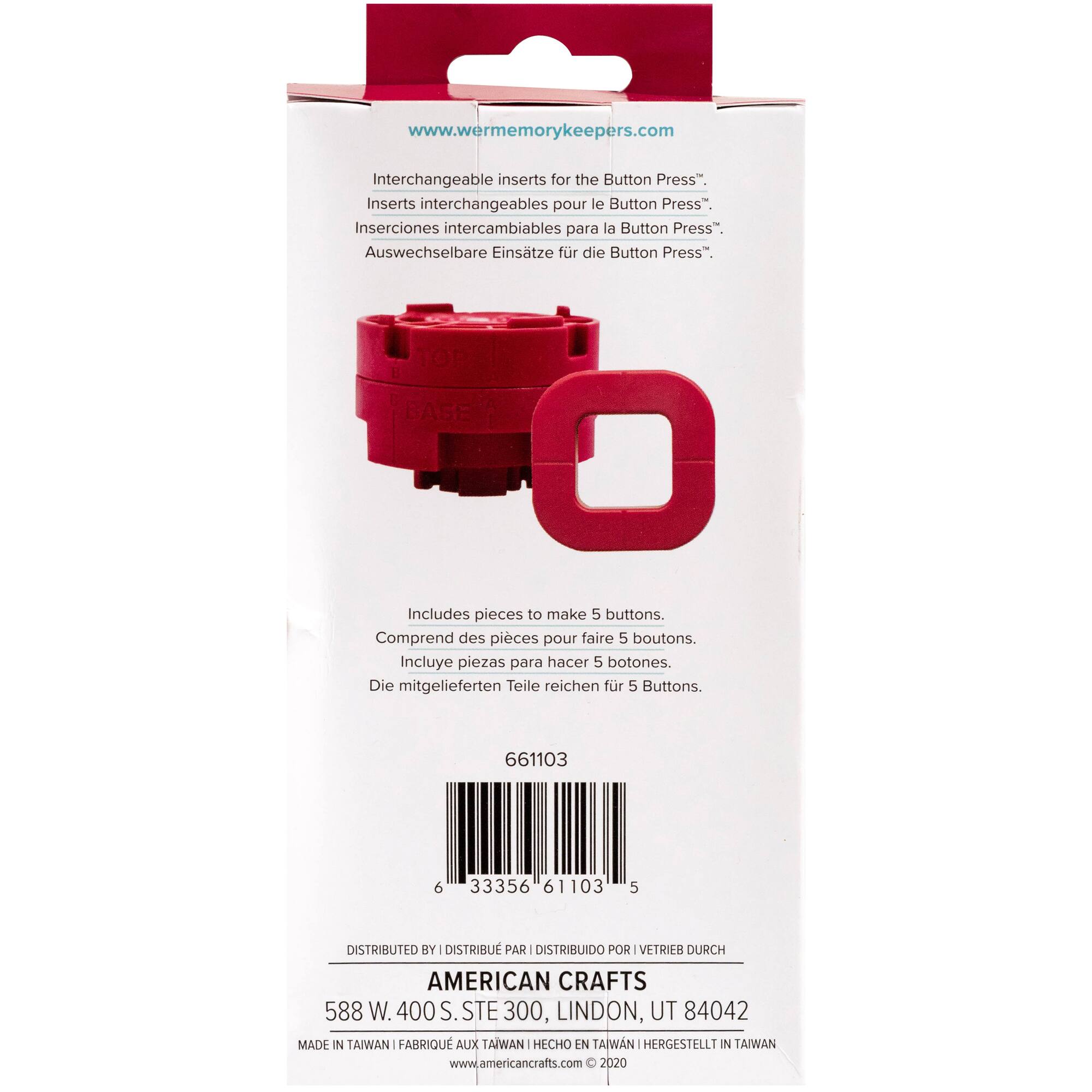 We R Memory Keepers® 1.25" Button Press Inserts